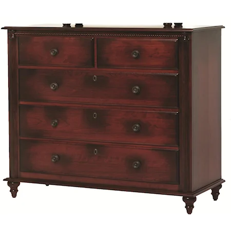 Dressing Chest with 5 Drawers